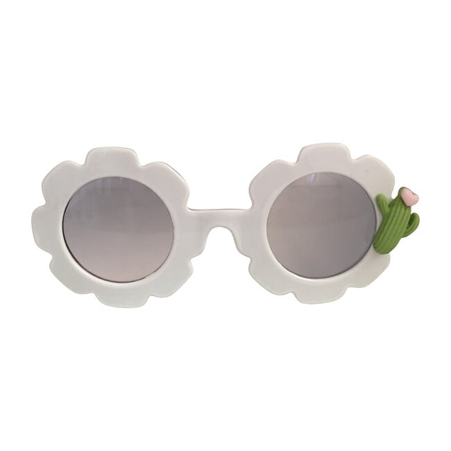 Cactus Monogrammable Sunglasses, White