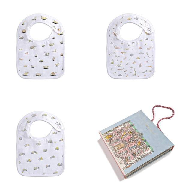 Baby Bib Trio, Under the Sea + Jurassic Parking + Ménagerie - Bibs - 1