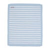 S+N Knit Stripe Blanket, Light Blue - Blankets - 2