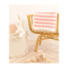 S+N Cable Knit Stripe Sherpa Blanket, Pink - Blankets - 3
