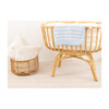 S+N Knit Stripe Blanket, Light Blue - Blankets - 3