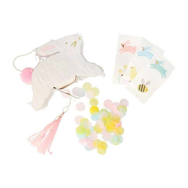 Leaping Bunny Pinata Favours, White