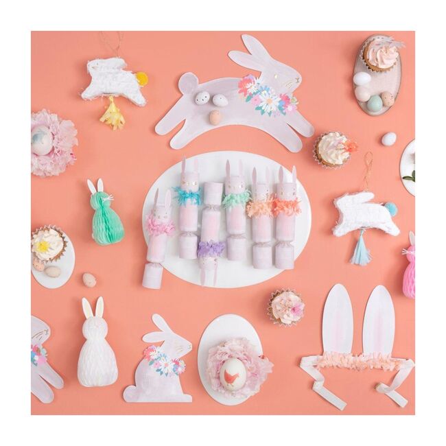 Leaping Bunny Pinata Favours, White