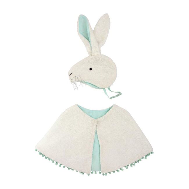 Sherpa Fleece Bunny Costume, White