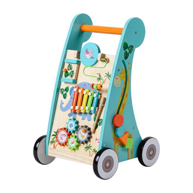 Preschool Play Lab Safari Animal Wooden Baby Walker - Developmental Toys - 1