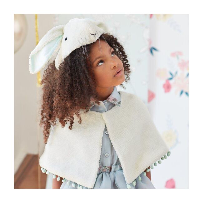 Sherpa Fleece Bunny Costume, White