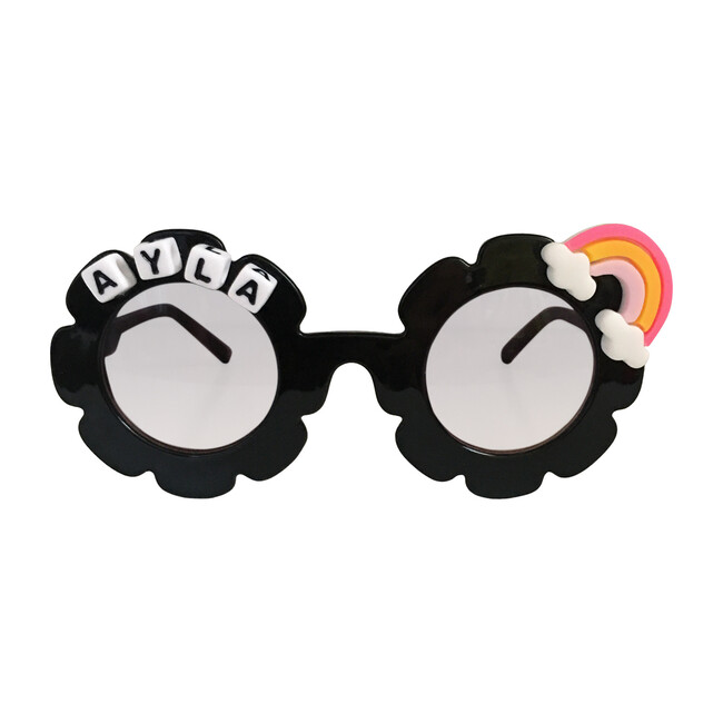 Rainbow Monogrammable Sunglasses, Black