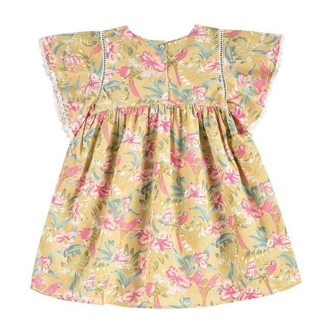 Christina Dress, Soft Honey Parrots