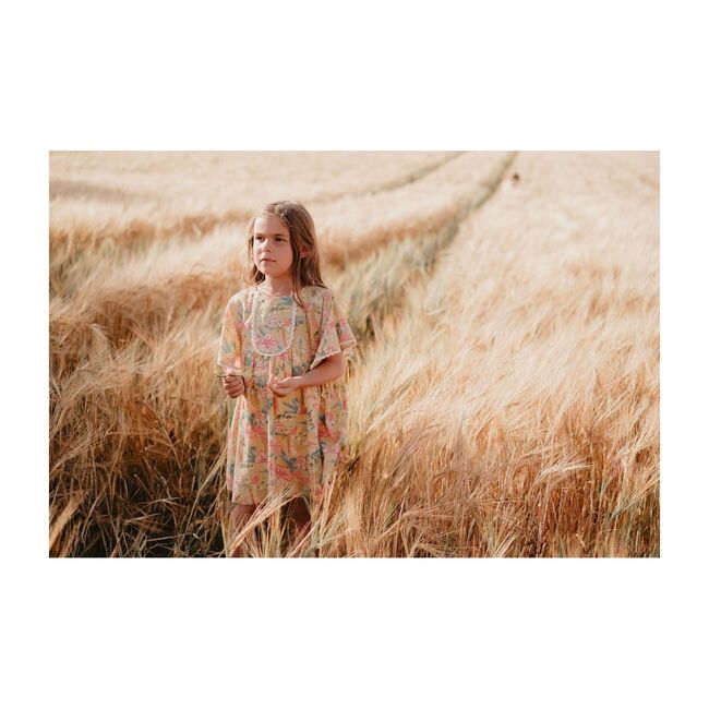 Christina Dress, Soft Honey Parrots