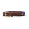 Roar! Dinosaur Needlepoint Belt, Blue - Belts - 3