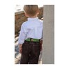 Time For Work Construction Needlepoint Belt, Green - Belts - 4