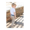 Classic Blue Stripe Needlepoint Belt, Blue - Belts - 6