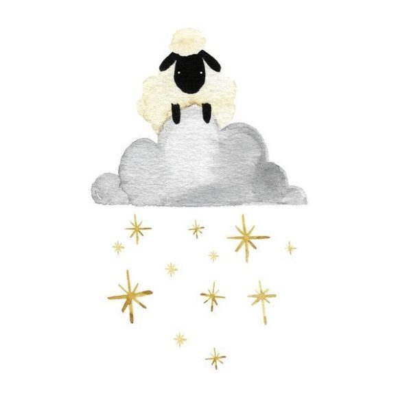 Sheep Cloud And Stars
