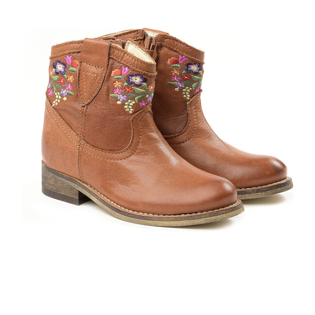 Ankle Boots, Brown - Boots - 1