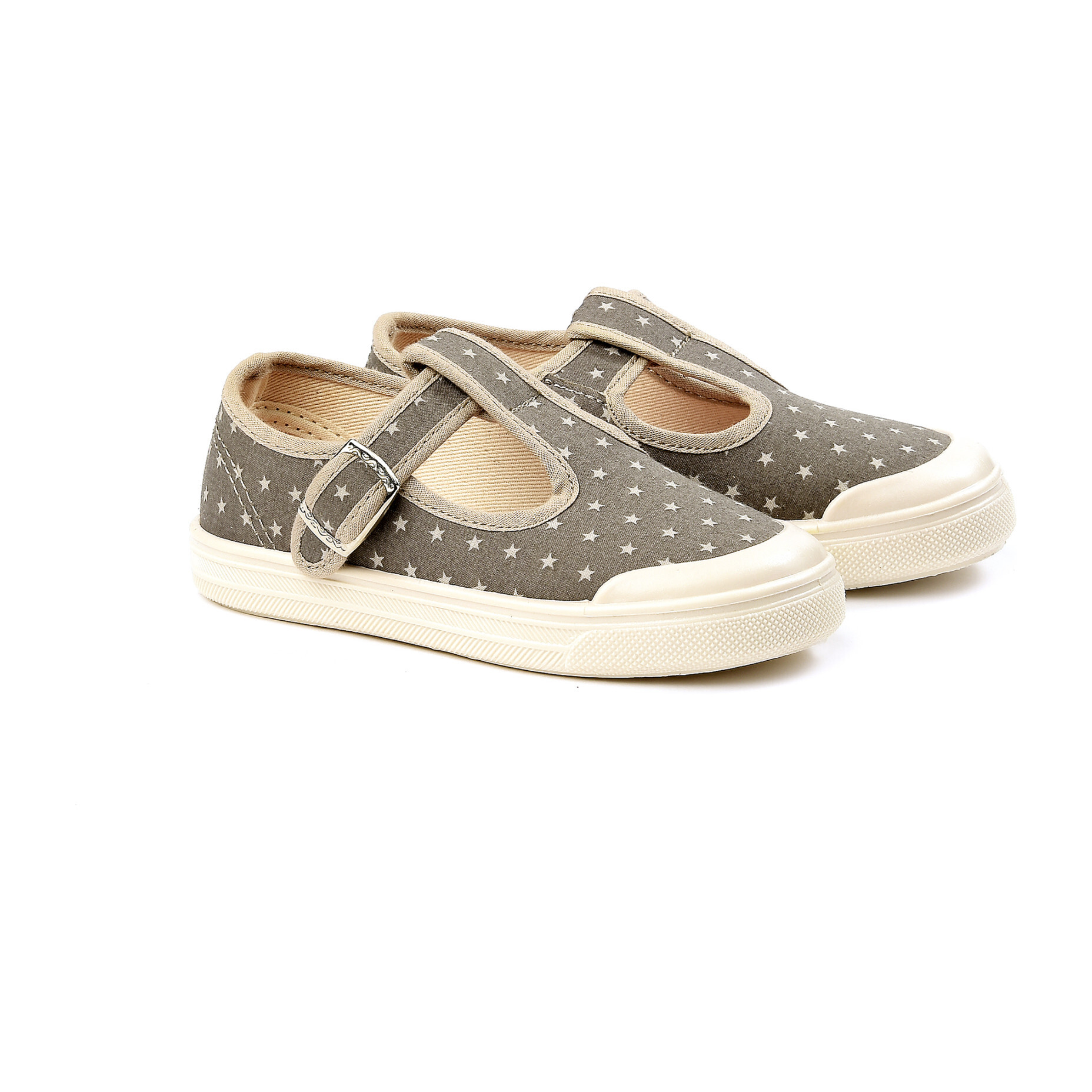 Stars Printed Slip On, Brown - Slip Ons - 1