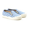 Striped Slip On, Light Blue - Slip Ons - 1 - thumbnail