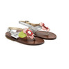 Thong Sandals, Silver - Sandals - 1 - thumbnail