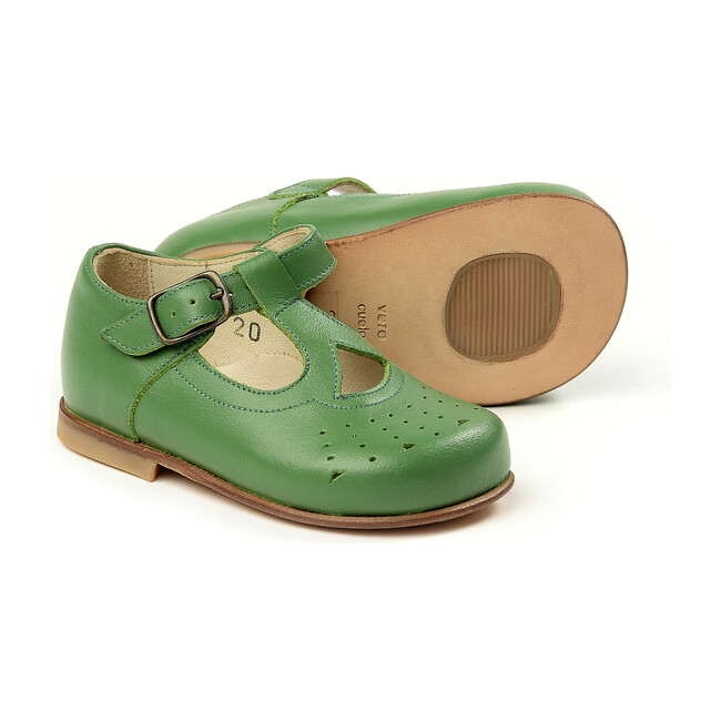 Buckled Sandals, Green