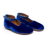 Velvet Slippers, Royal Blue - Slippers - 1 - thumbnail