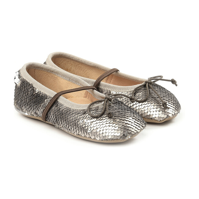 Sequins Slippers, Grey