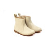 Side Zip Ankle Boots, Beige - Booties - 1 - thumbnail