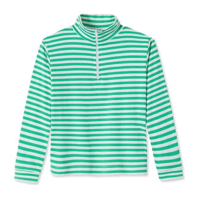 Harrison 1/4 Zip, Blarney and Bright White