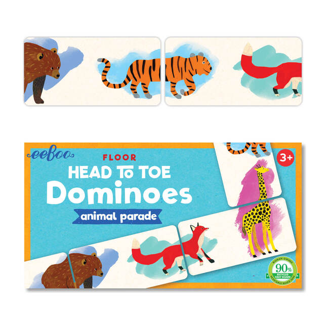 Floor Head to Toe Dominoes Animal Parade