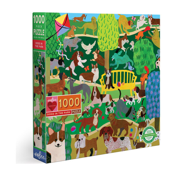Dogs in the Park 1000Piece Puzzle eeBoo Puzzles