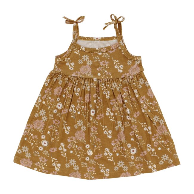 Mustard Floral Bamboo Sundress
