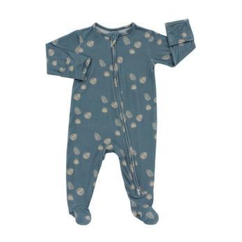 Blue Palm Footed Pajama