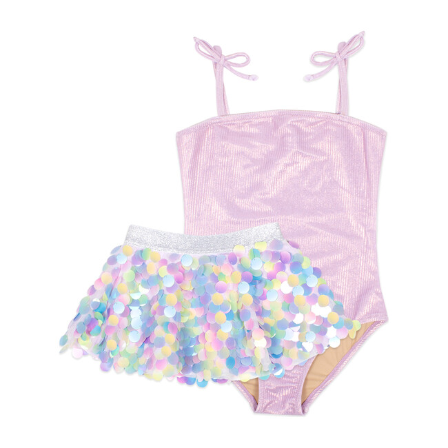 One Piece with Pailette Skirt