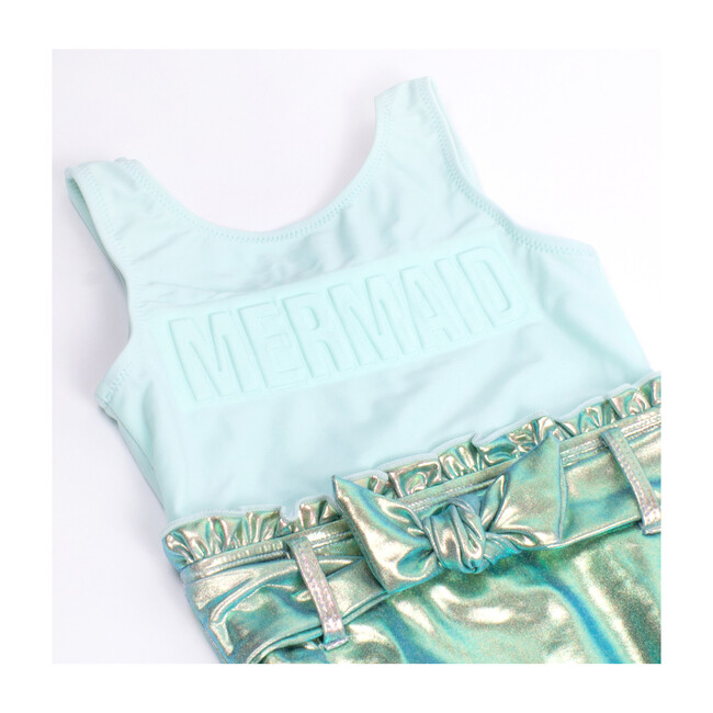 Mermaid One Piece, Metallic Mint