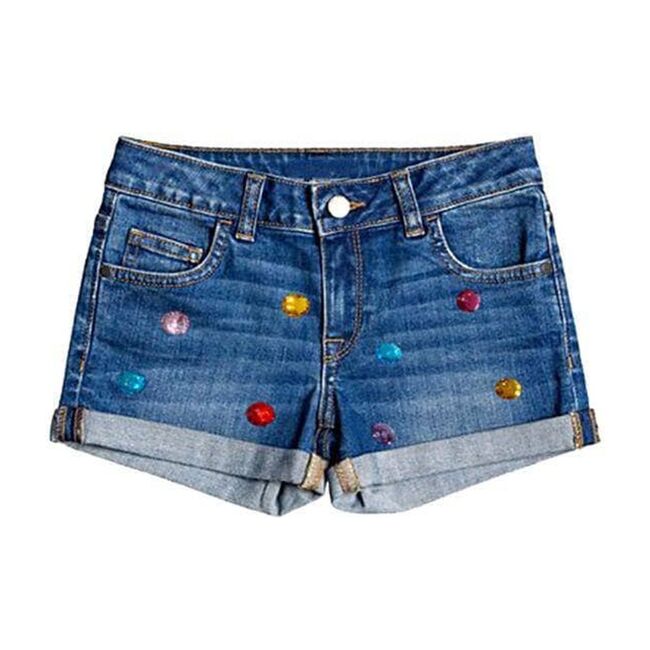 Rainbow Gem Jean Shorts, Rainbow