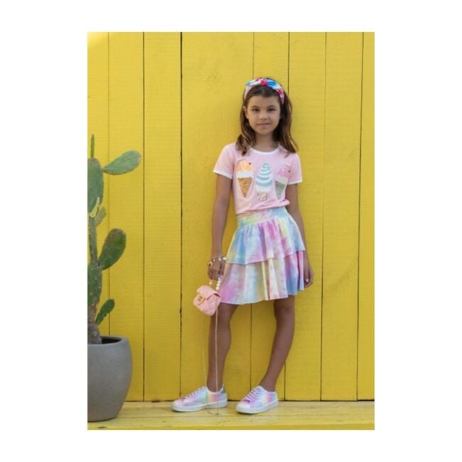 Tiered Skirt, Tie Dye