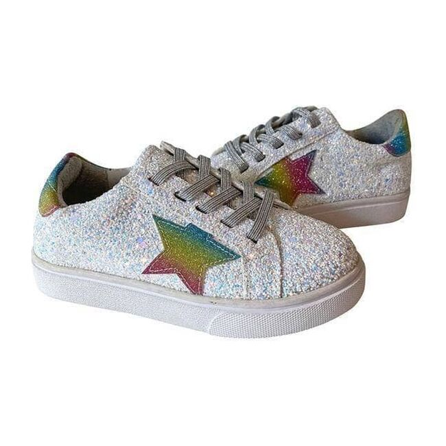 Star Glitter Sneaker, Rainbow