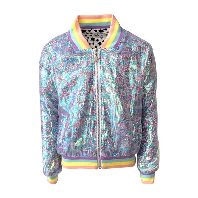 Retro Sequin Bomber, Multi