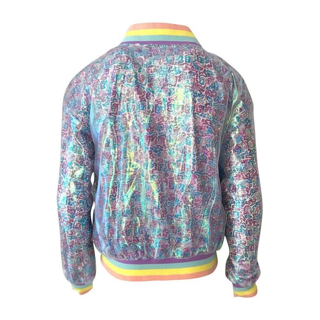 Retro Sequin Bomber, Multi