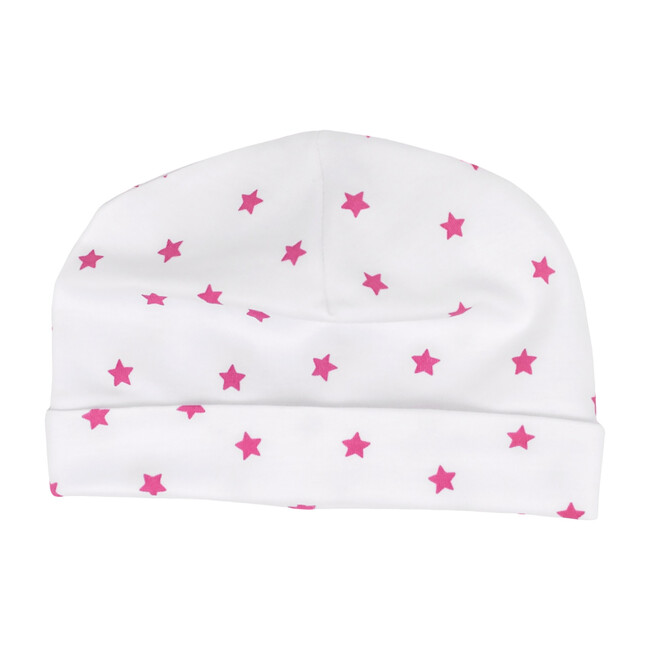 Mini Stars Receiving Hat in Pink