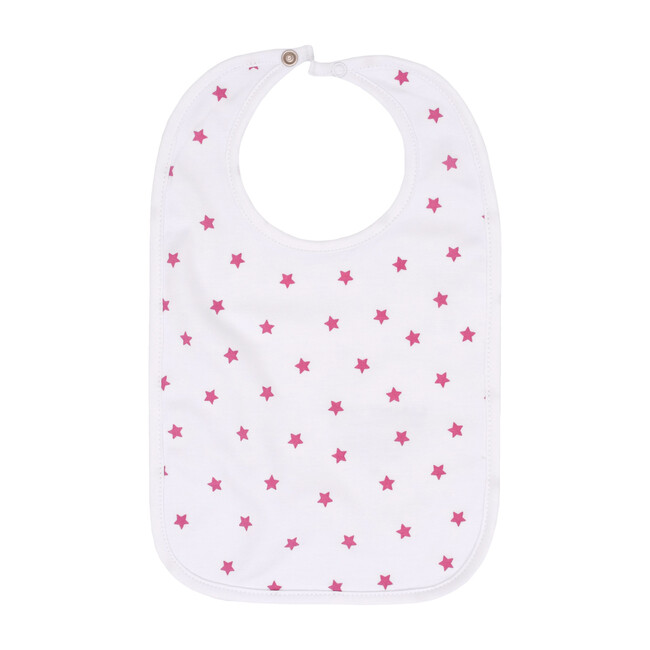 Mini Stars Bib in Pink