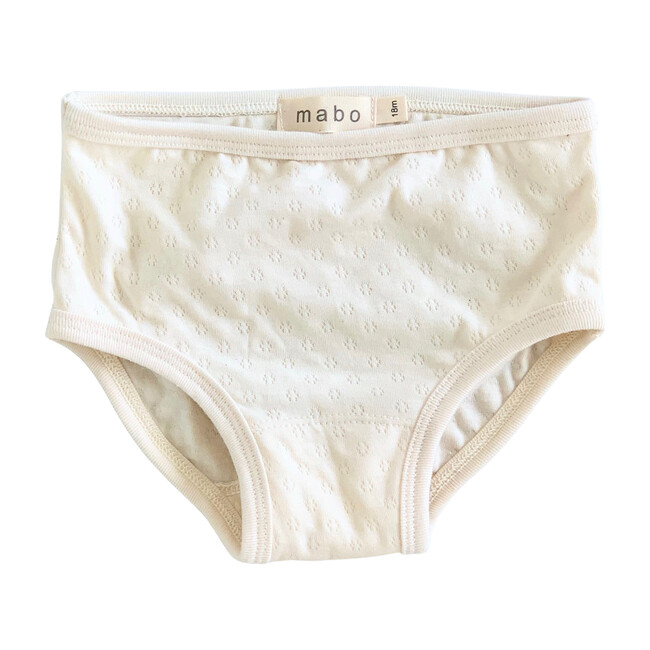 Organic Cotton Basic Underwear, Natural Pointelle