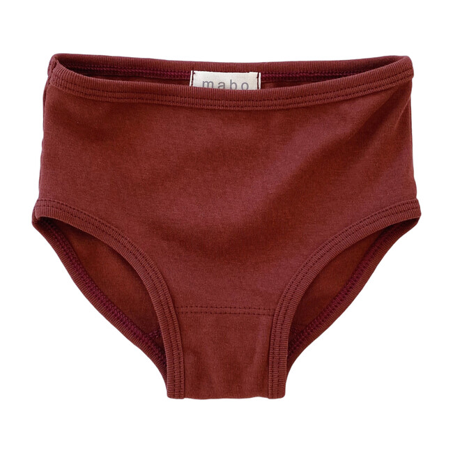 Organic Cotton Basic Underwear, Chestnut