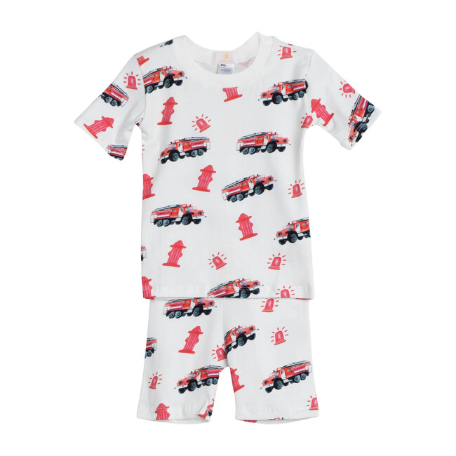 Firetrucks Short Pajama Set