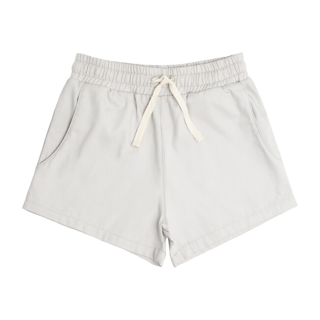 Canvas Short, Light Grey - Minnow Shorts | Maisonette