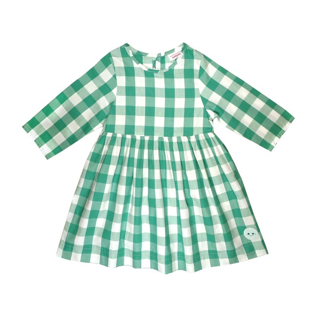 Winnie Dress, Forest Green Buffalo Check