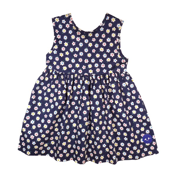 Pinny Dress, Flower Power - Smiling Button Dresses | Maisonette