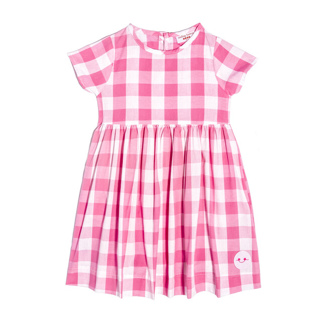 Sunday Dress, Bubblegum Gingham - Dresses - 1