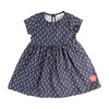 Sunday Dress, Navy Candy Canes - Dresses - 1 - thumbnail