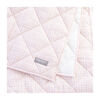 Reversible Play Mat, Dusty Pink Gingham and White Linen - Playmats - 3