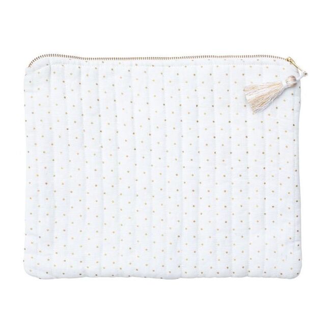 Linen Pouch, Gold Spot