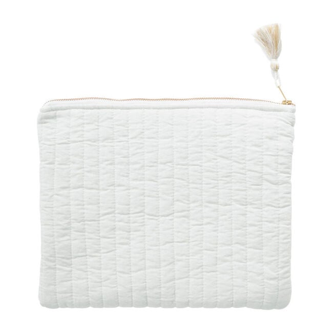 Linen Pouch, French Grey
